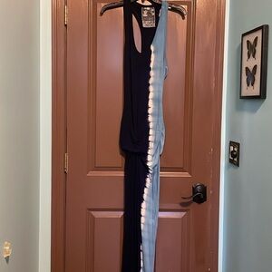 Young Fabulous & Broke Hamptons Maxi tie dye blue white